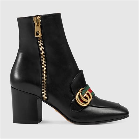 gucci scarpe con nastro e staffa|Stivaletti Gucci da donna .